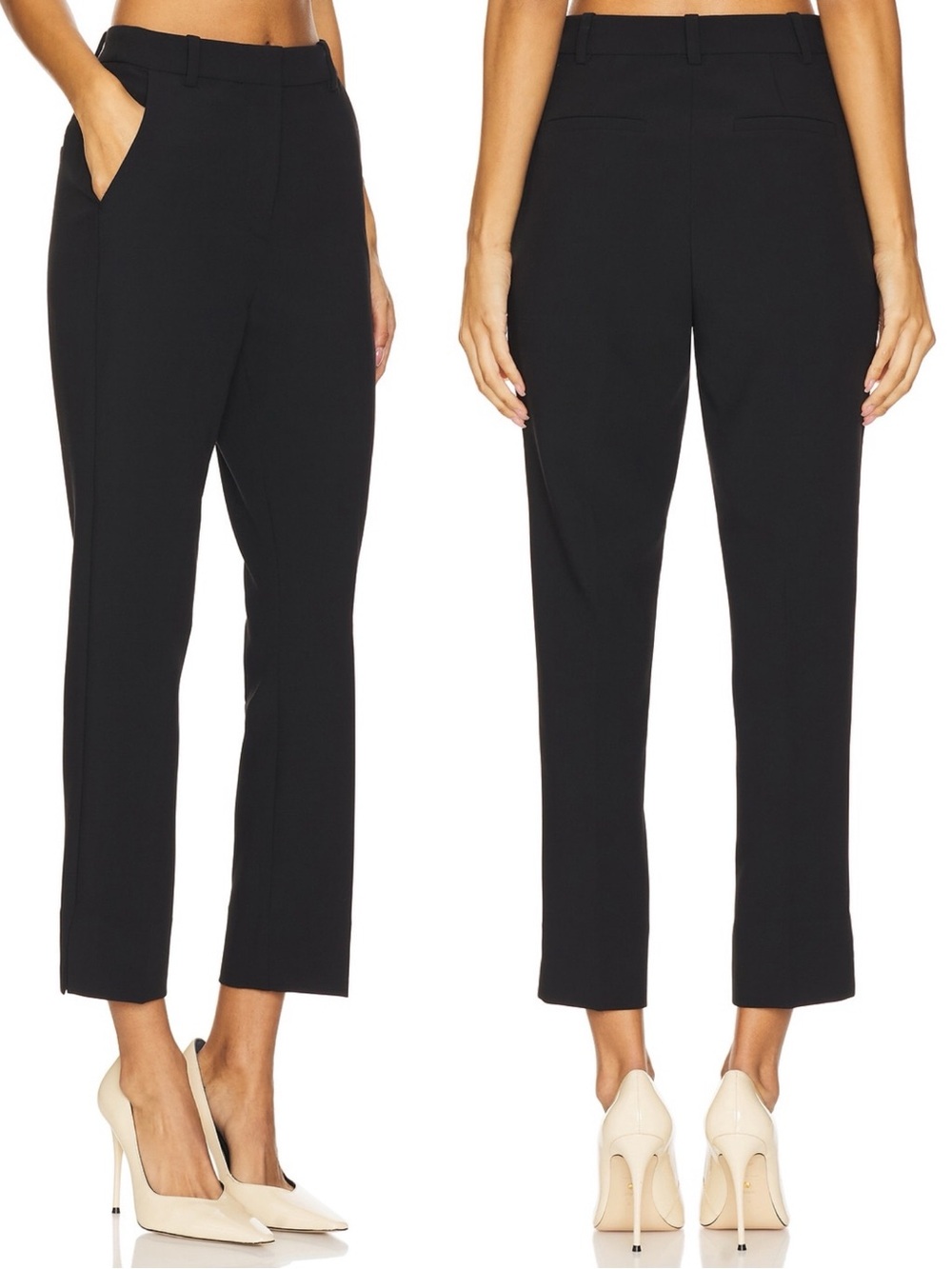 Favorite Daughter NWOT The Favorite Cigarette Black Cropped Pant M (10)